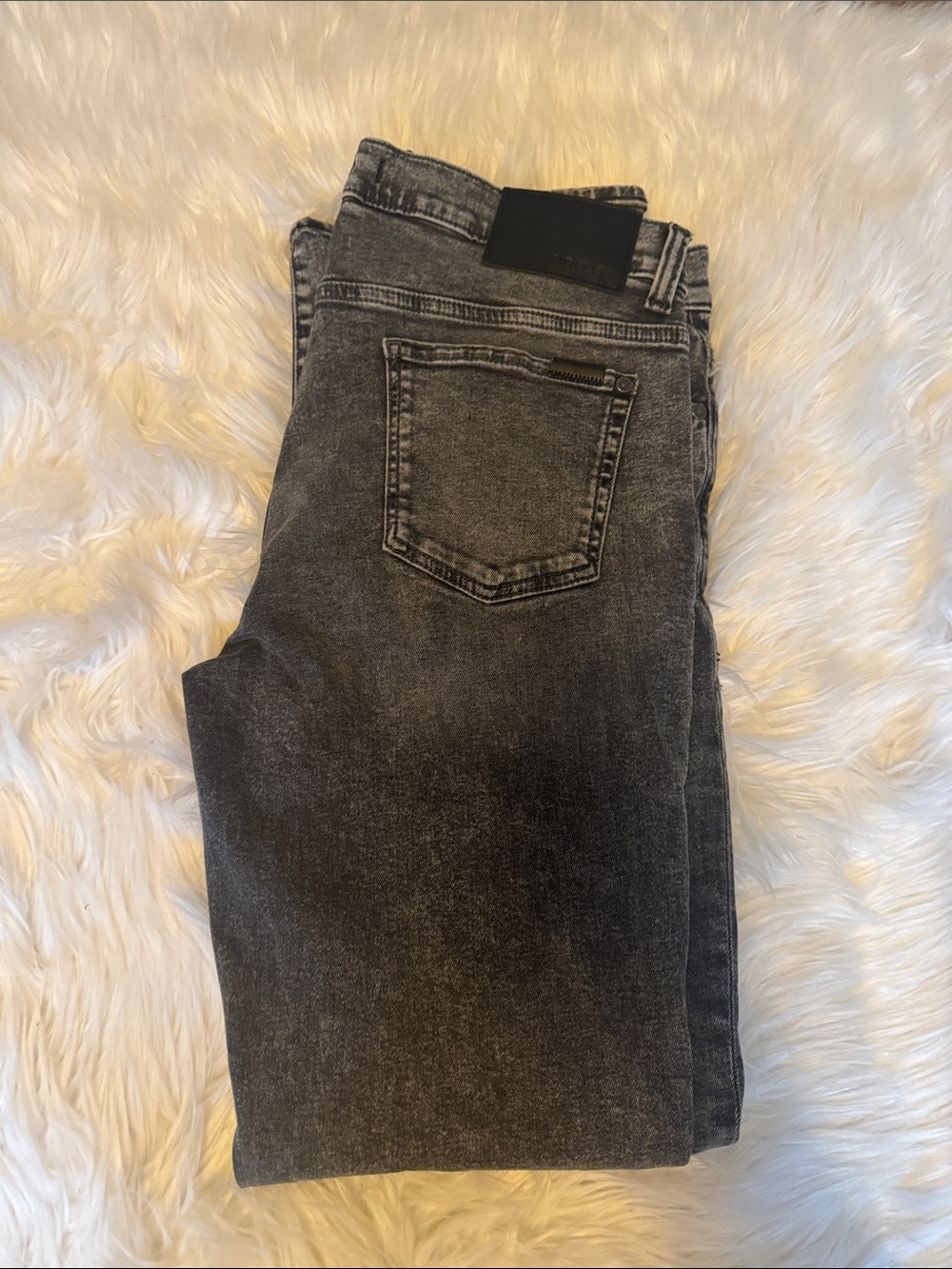Fidelity Torino Men’s Charcoal Gray Boot-Cut Jeans